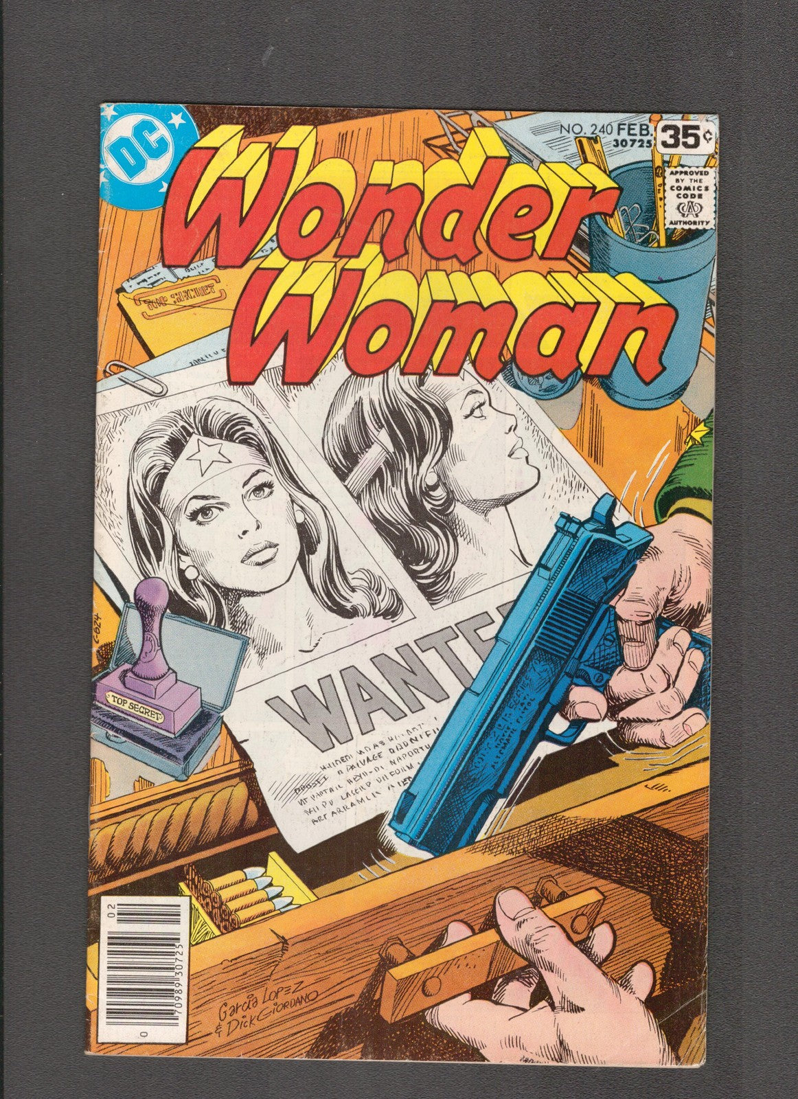 Wonder Woman #240 (1978) Dick Girodano DC Comics