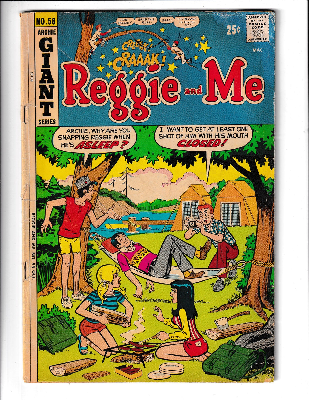 Reggie and Me #58 (1972) Archie Comics