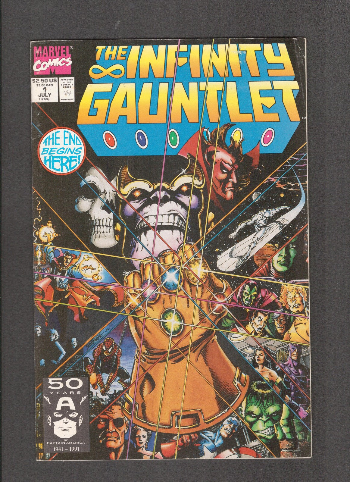 Infinity Gauntlet #1 (1991) George Perez, Joe Rubenstein Marvel Comics