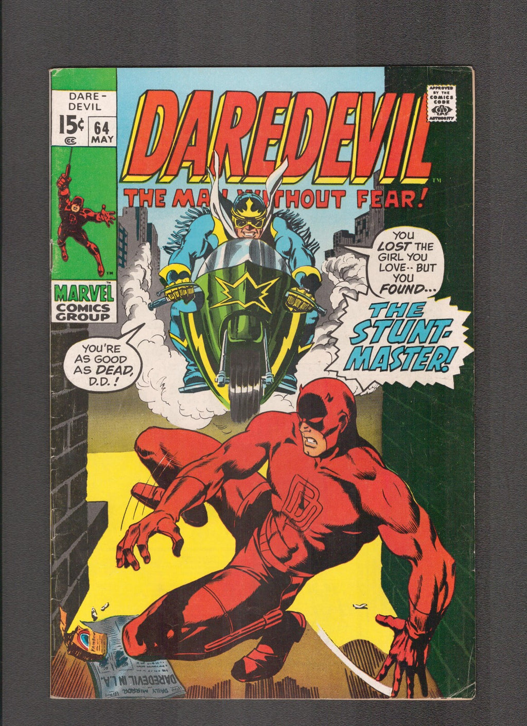Daredevil #64 (1970) Gene Colan, Roy Thomas Marvel Comics