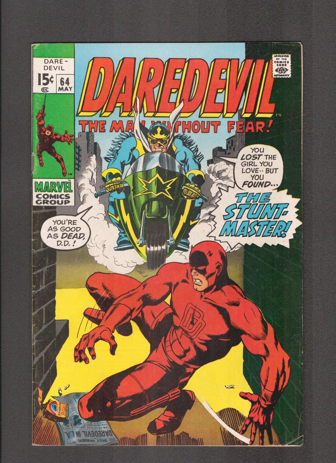 Daredevil #64 (1970) Gene Colan, Roy Thomas Marvel Comics