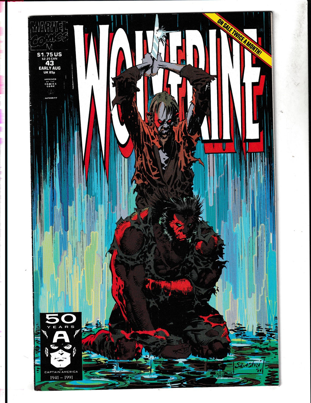 Wolverine #43 (1991) Silvestri, Green, Hama Marvel Comics