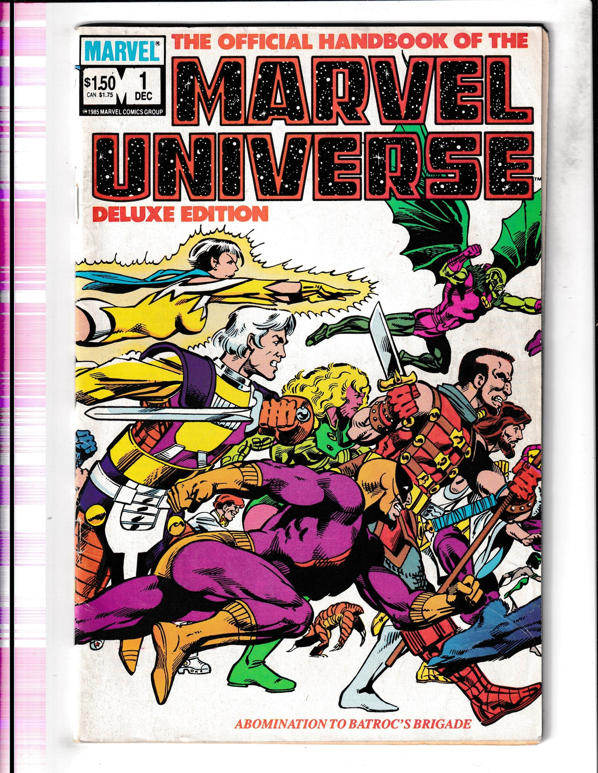 Official Handbook of The Marvel Universe #1 (1985) Marvel Comics SKU:1650