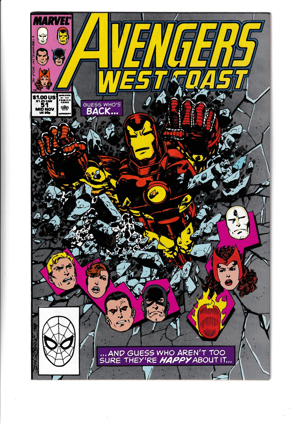 Avengers West Coast #51 (1990) Marvel Comics