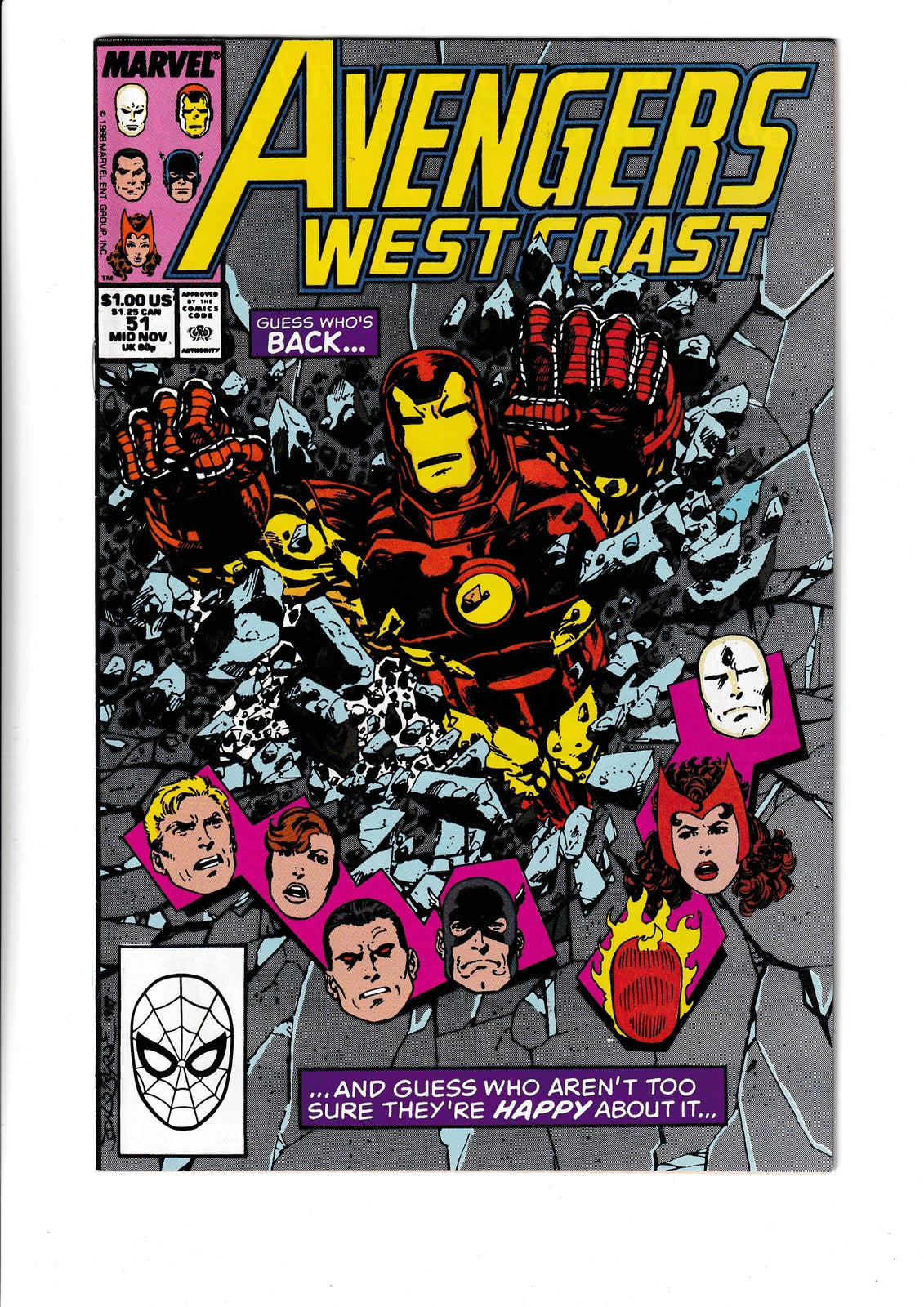 Avengers West Coast #51 (1990) Marvel Comics