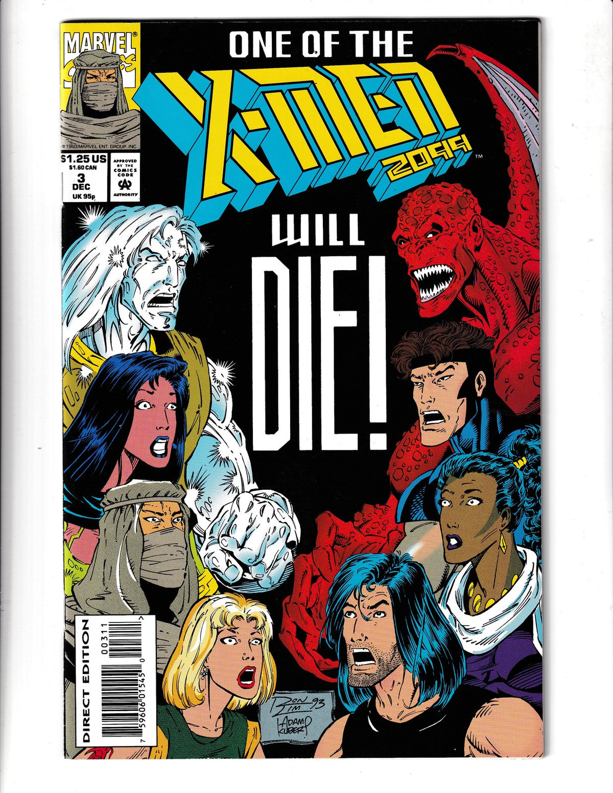 X-Men 2099 #3 (1993) 1st App Theater of Pain Marvel Comics