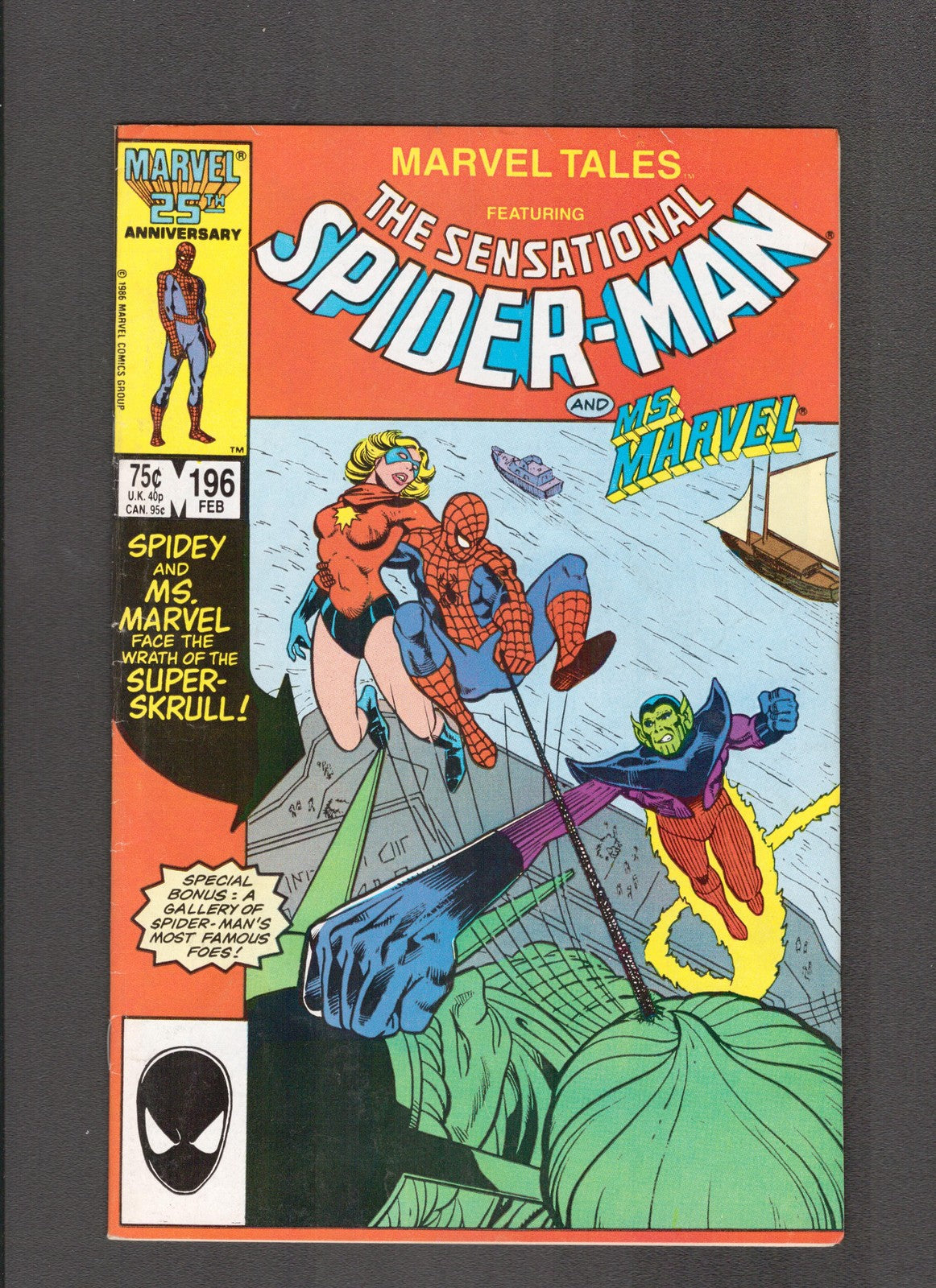 Marvel Tales #196 (1987) Spider-Man & Ms. Marvel Marvel Comics
