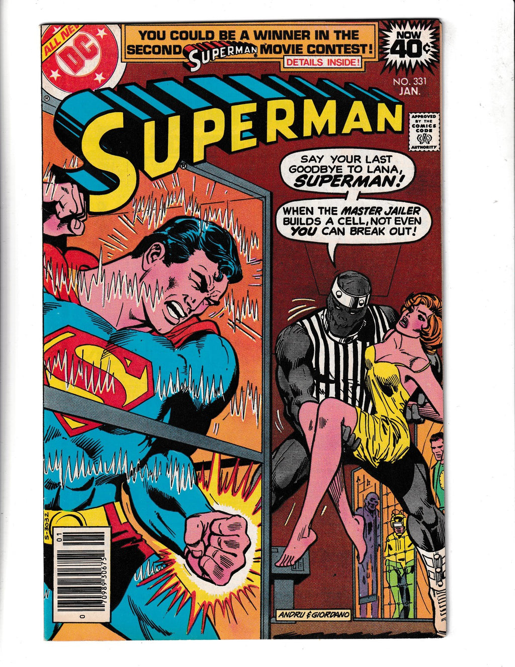 Superman #331 (1979) 1st App of Master Jailor DC Comics