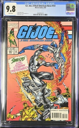 G.I. Joe: A Real American Hero #151 CGC 9.8 (1994) Top Pop Graded Marvel Comics