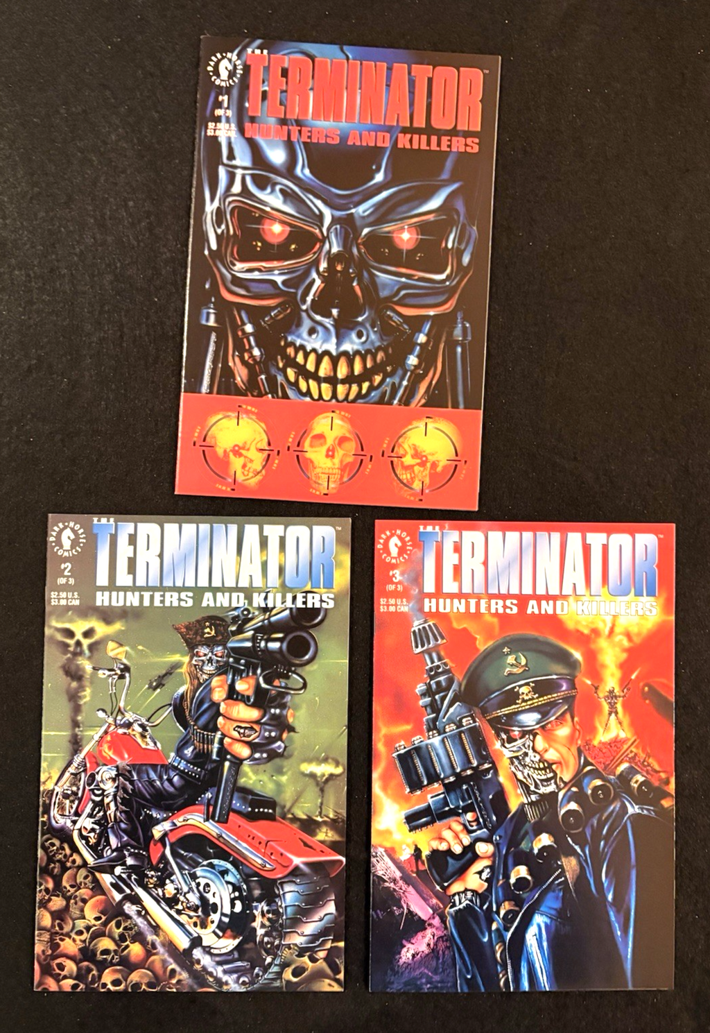 Terminator: Hunters and Killers Complete Set #1-3 (1992) Darkhorse Comics