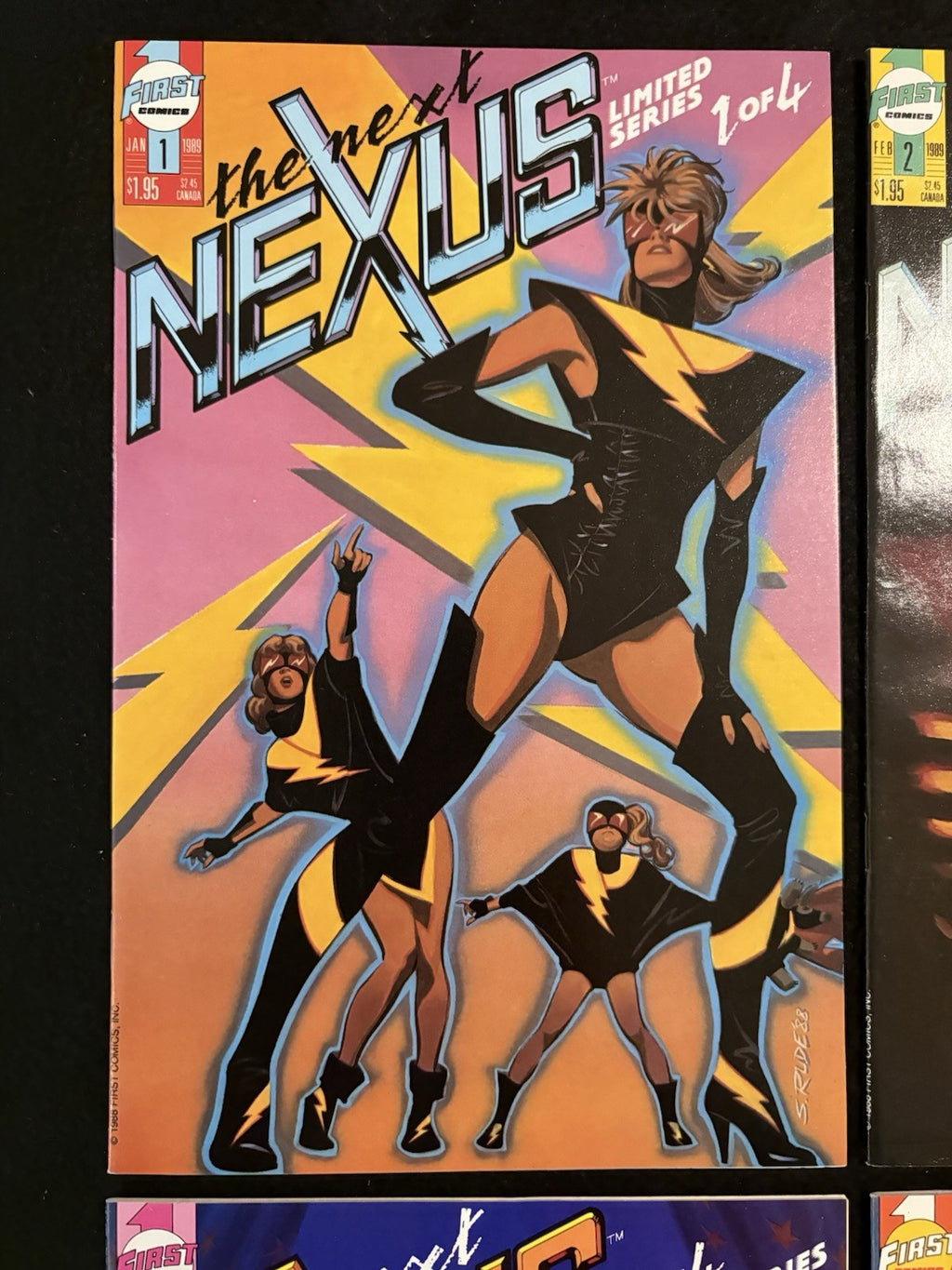 The Next Nexus #1-4 (1989) Complete Mini-Series Set by First Comics