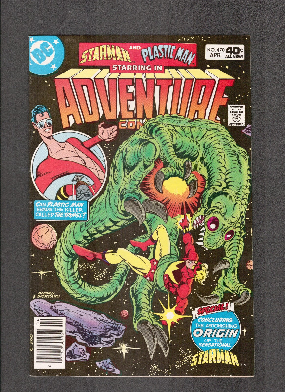 Adventure Comics #470 (1980) Starman & Plastic Man DC Comics
