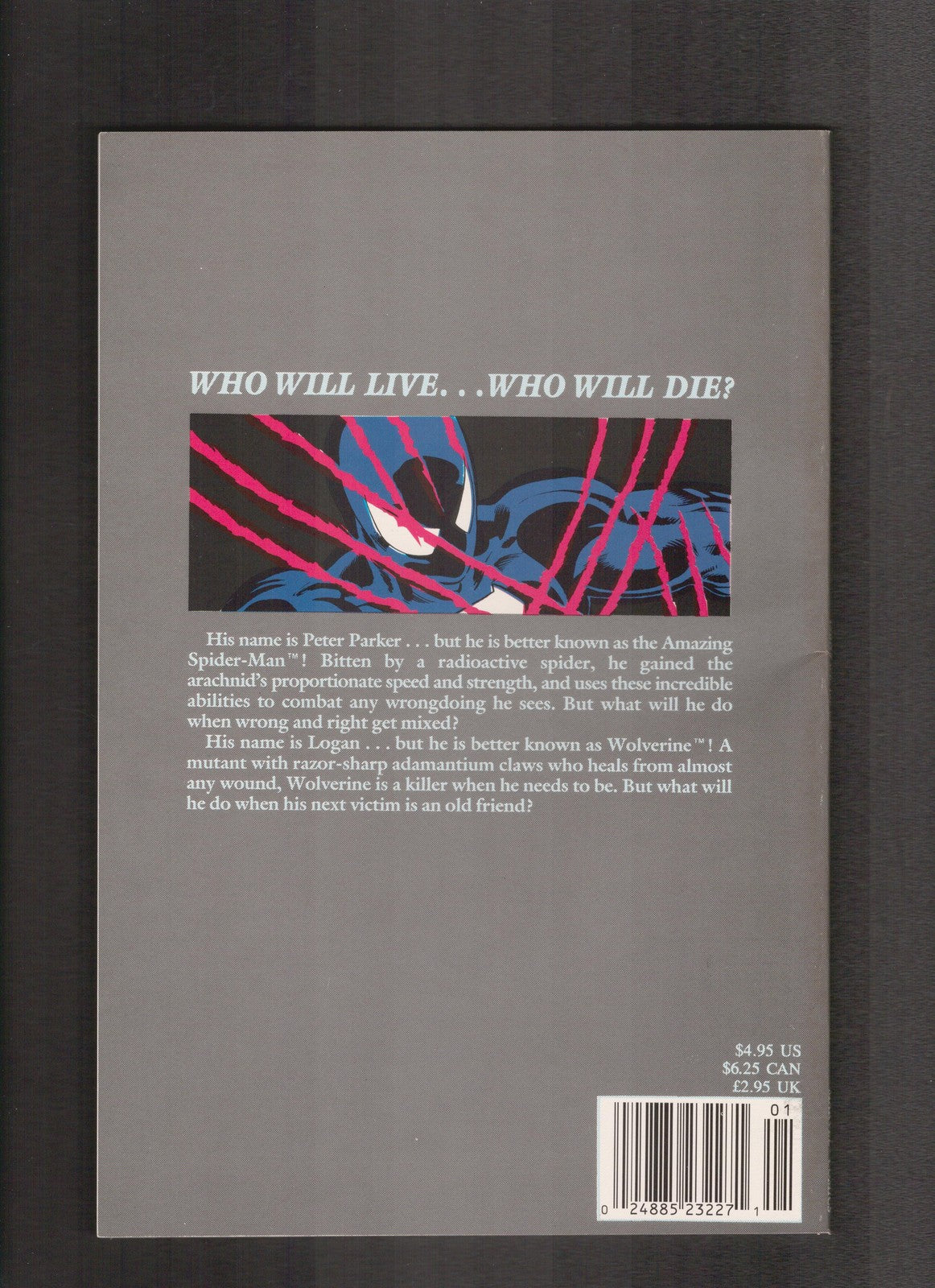 Spider-Man versus Wolverine #1 (1990) Volume 2 Marvel Comics