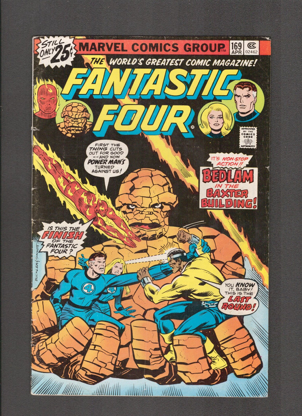 Fantastic Four #169 (1976) Rich Buckler Sr. Joe Sinnott Marvel Comics