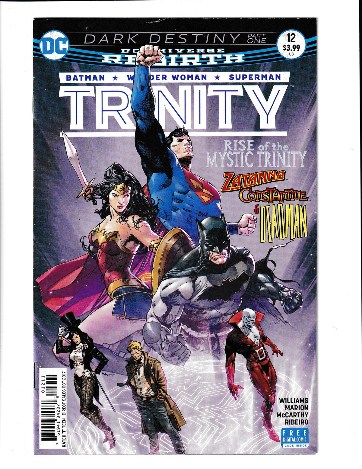 Trinity #12 (2017) Dark Destiny Part 1 DC Comics