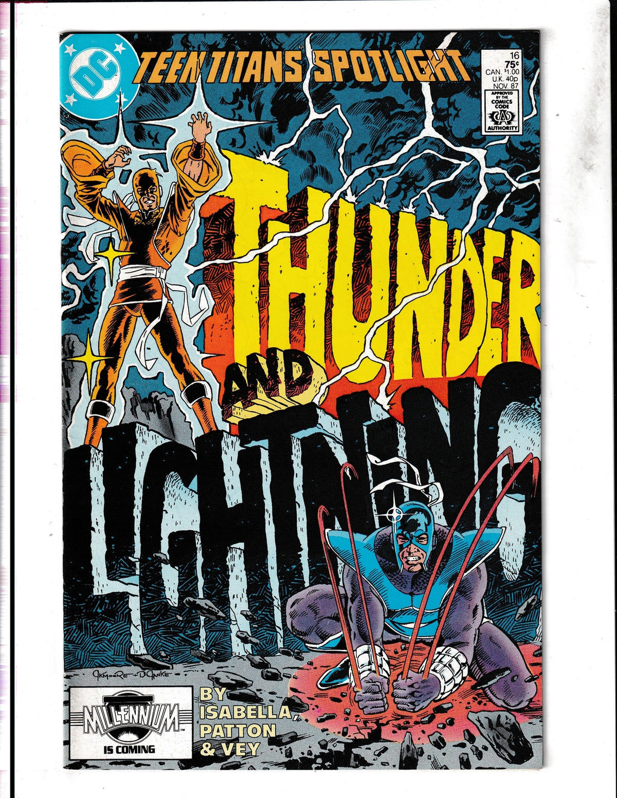 Teen Titans Spotlight #16 (1987) Thunder and Lightning DC Comics