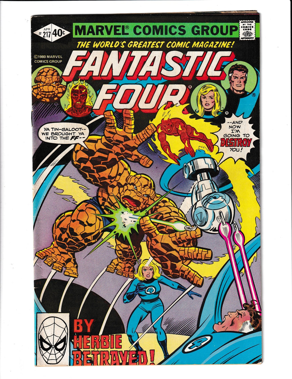 Fantastic Four #217 (1980) John Byrne Marvel Comics