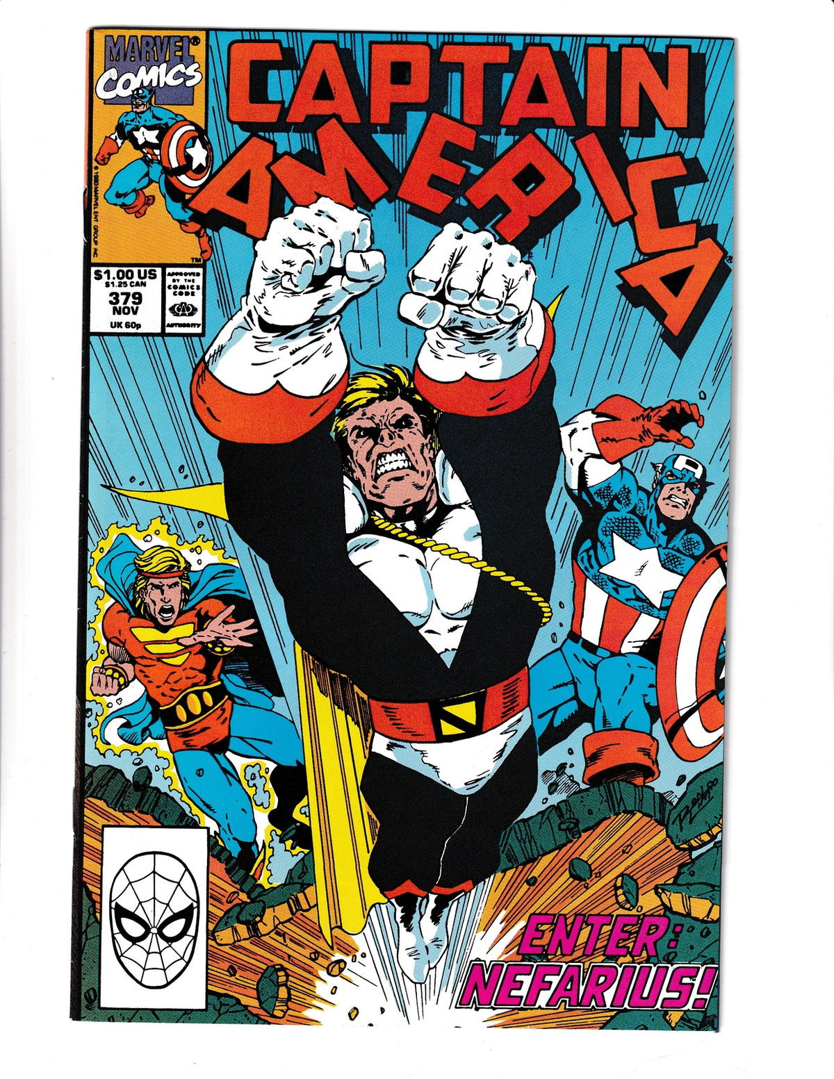 Captain America #379 (1990) HIGHER GRADE Marvel Comics