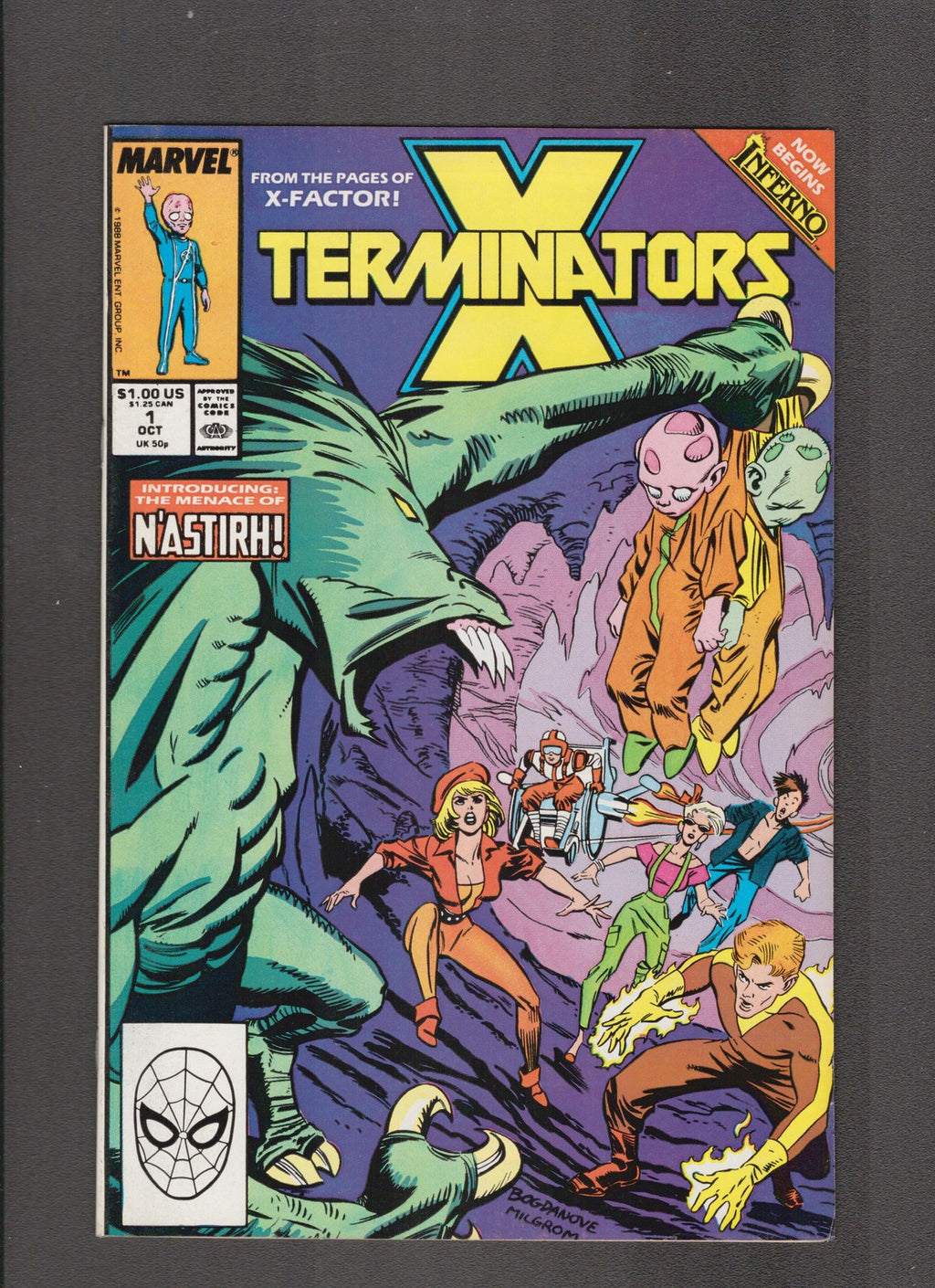 X-Terminators #1 (1988) X-Terminators Wiz Kid Marvel Comics