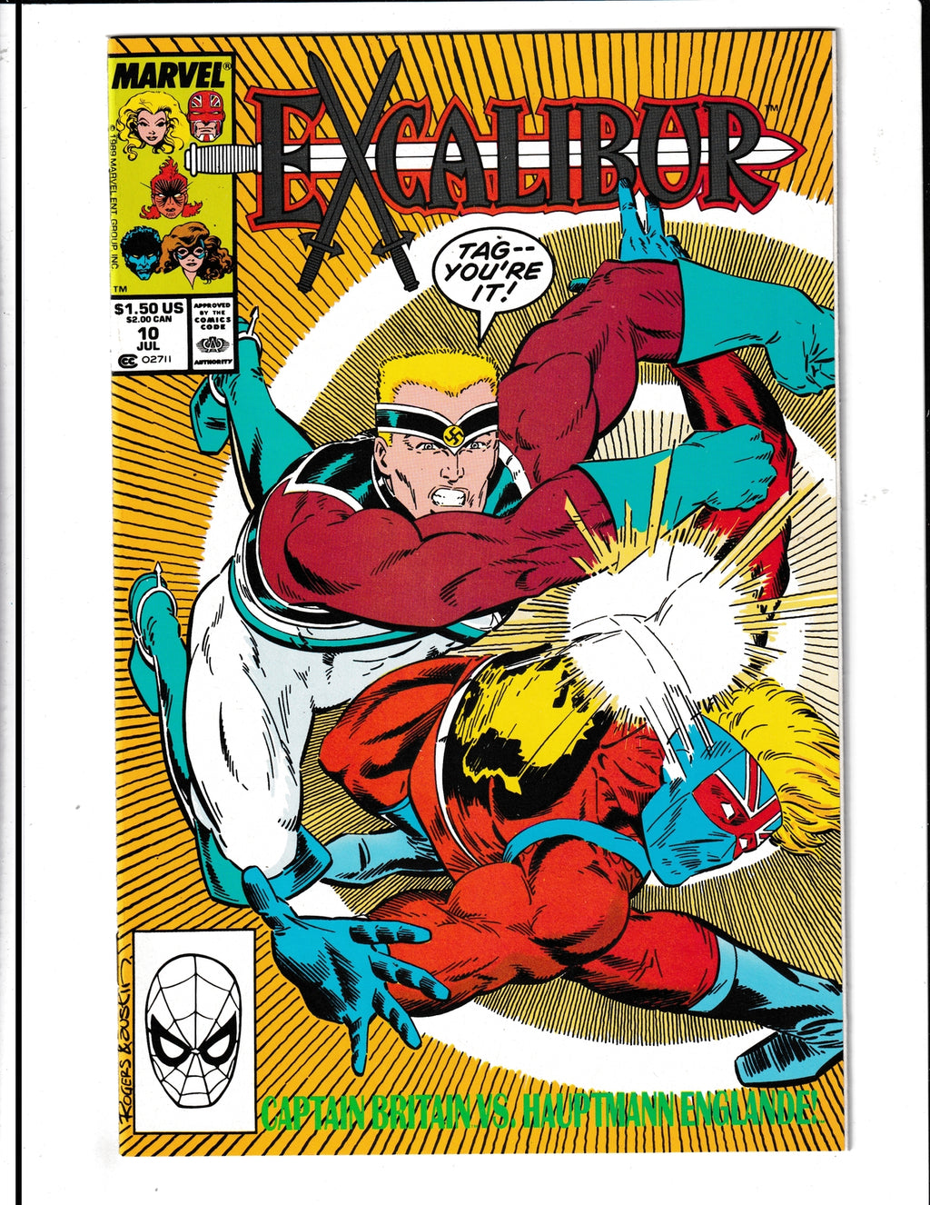 Excalibur #10 (1989) HIGH GRADE Marvel Comics