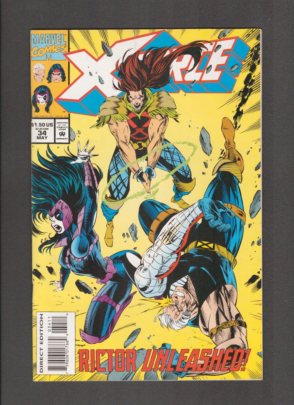 X-Force #34 (1994) Spider-Man cards attached Marvel Comics