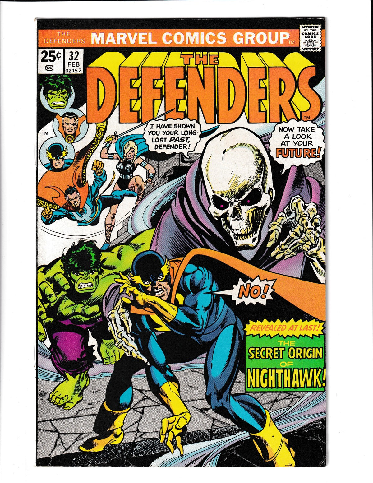 Defenders #32 (1976) Origin of Nighthawk/1st App Ruby Tuesday Marvel Comics