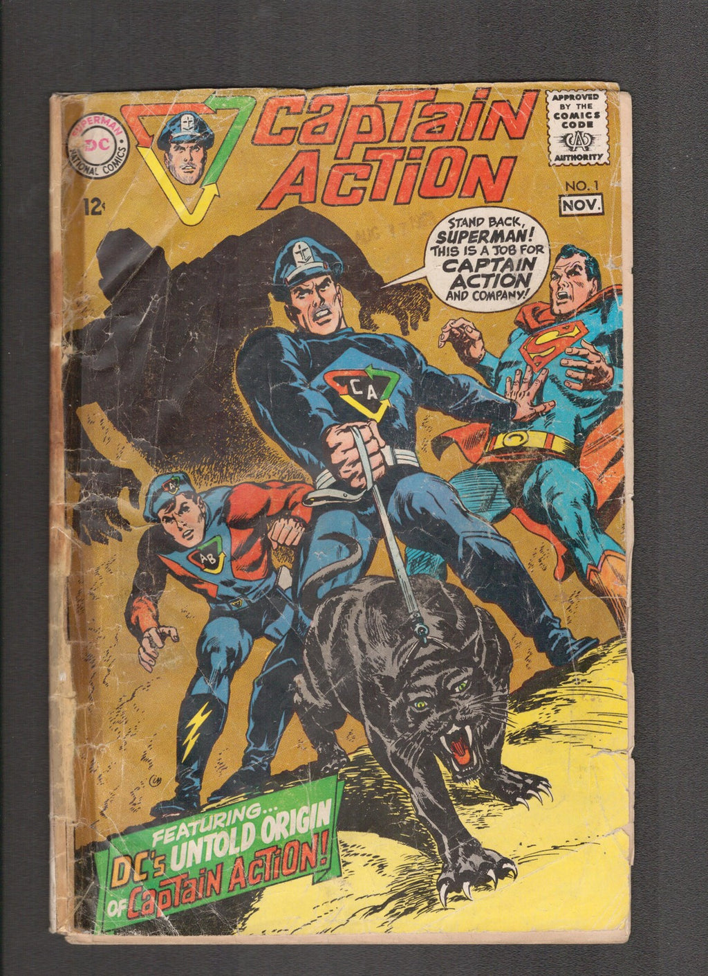 Captain Action #1 (1968) Low Grade - 2nd app Captain Action DC Comics