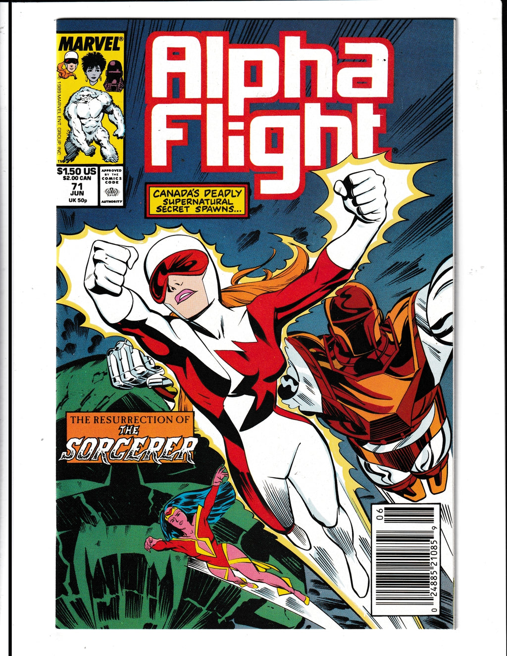 Alpha Flight #71 (1989) Marvel Comics SKU:1102
