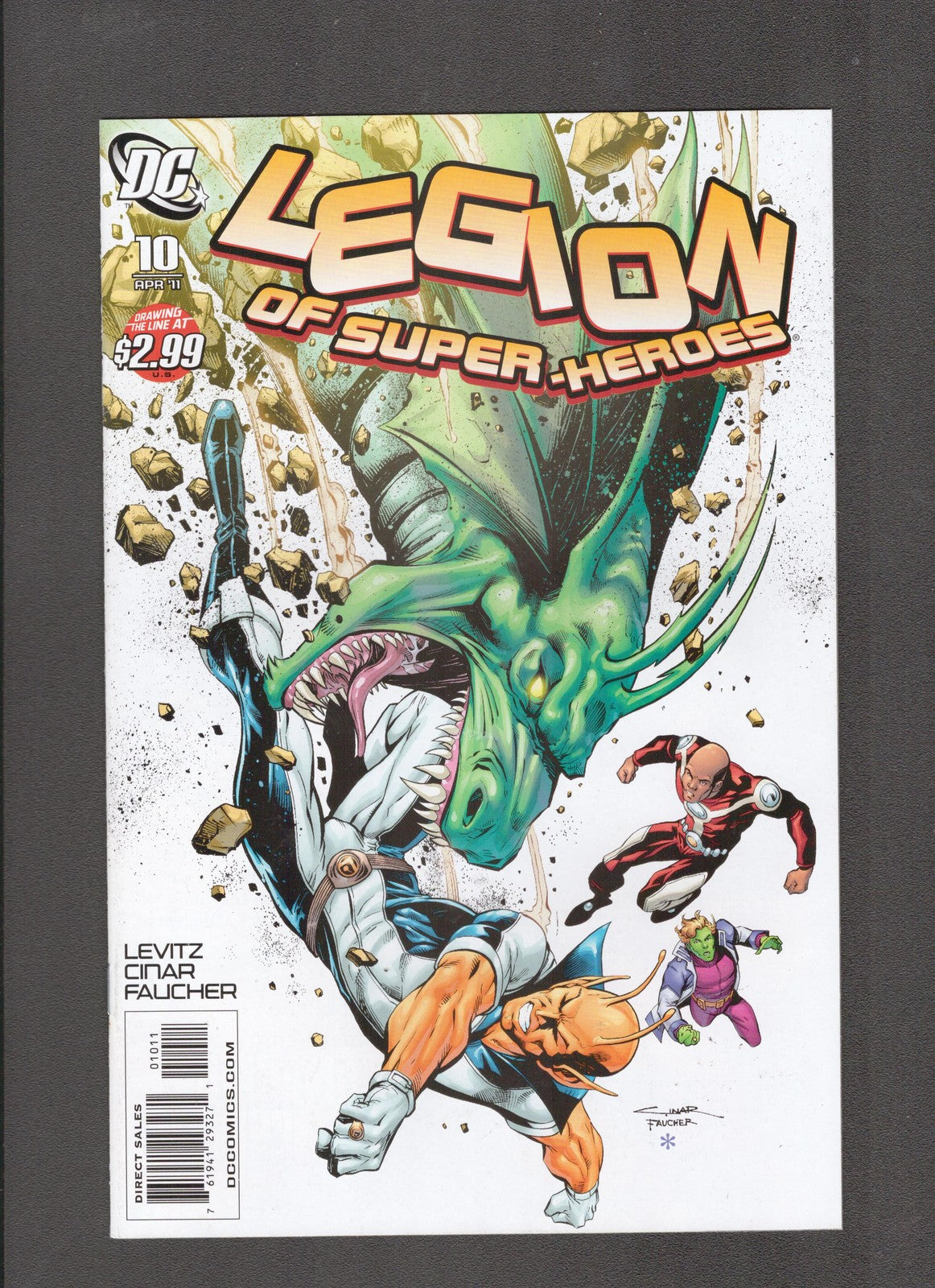 Legion of Super-Heroes #10 (2011) Yildiray Cinar Cover DC Comics