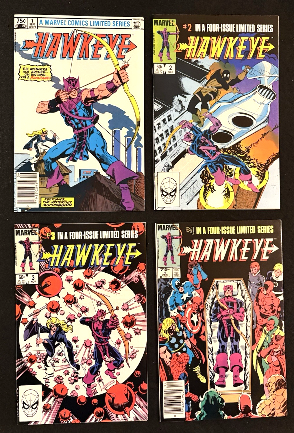 Hawkeye - Set of Four #1-4 (1983) Hawkeye - Mockingbird