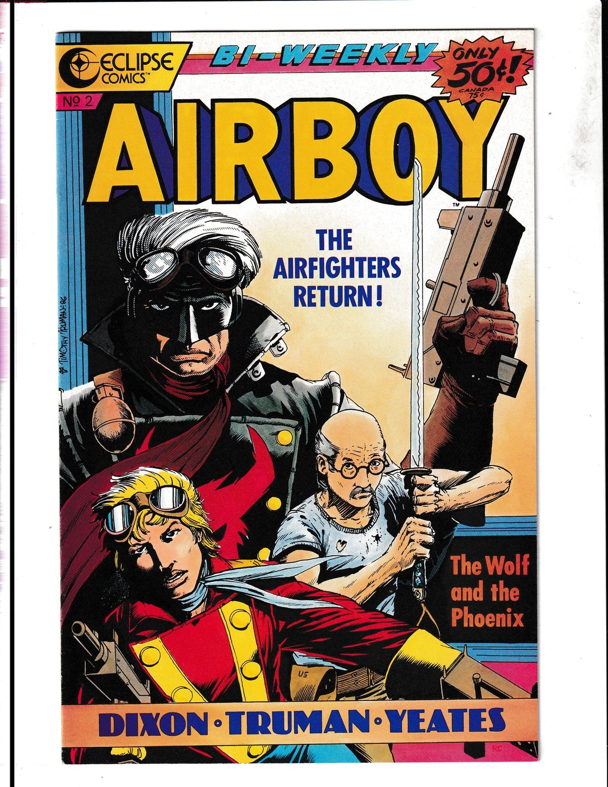 Airboy #2 (1986) Skywolf 1st App Eclipse Comics