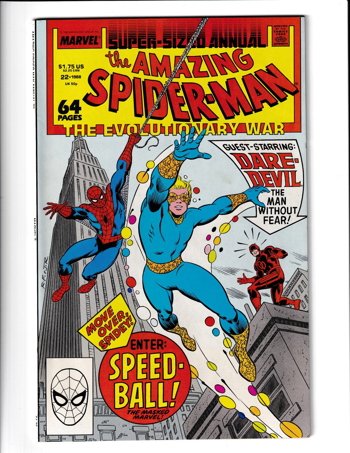 Amazing Spider-Man Annual #22 (1988) 1st App of Spedball Marvel Comics