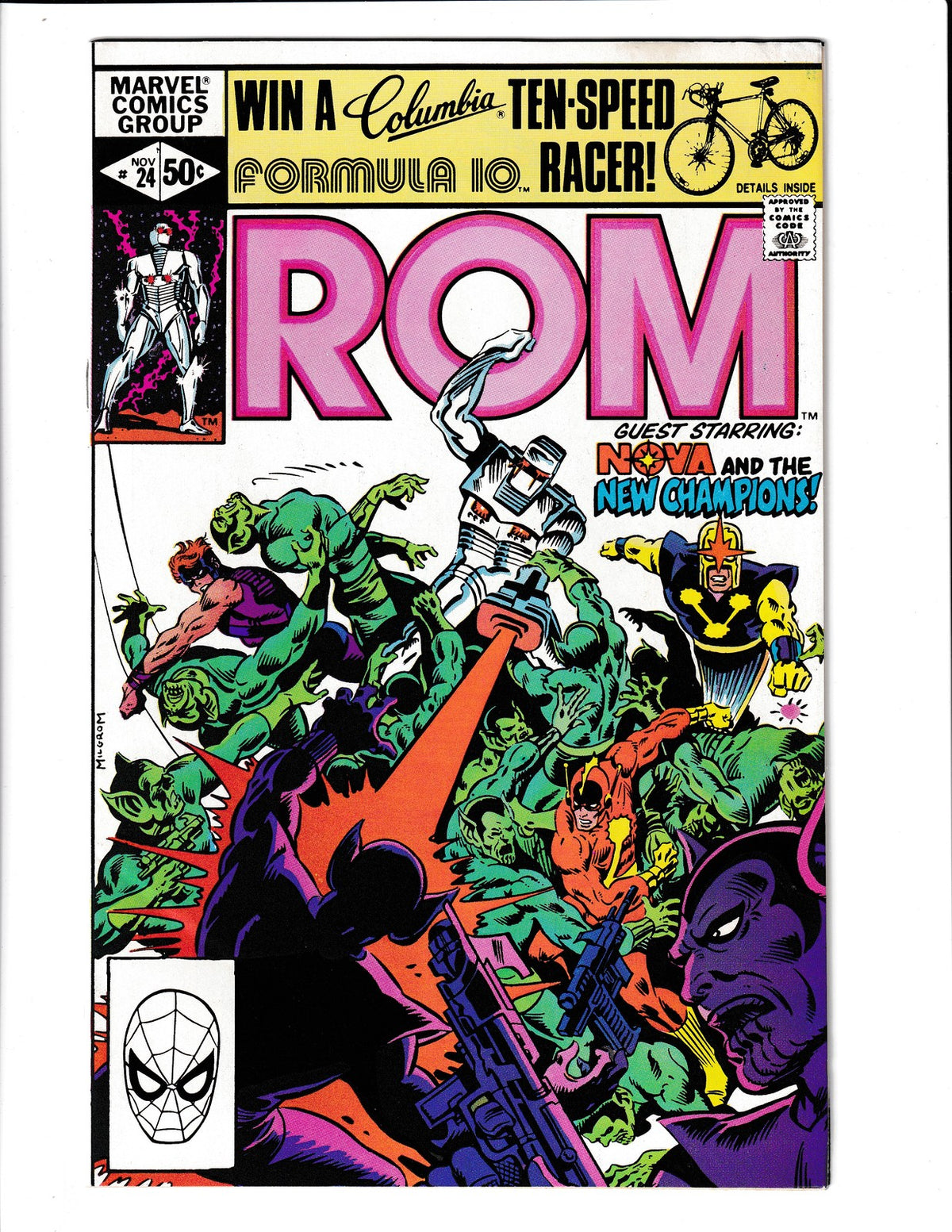 ROM #24 (1981) Guest Starring Nova Marvel Comics
