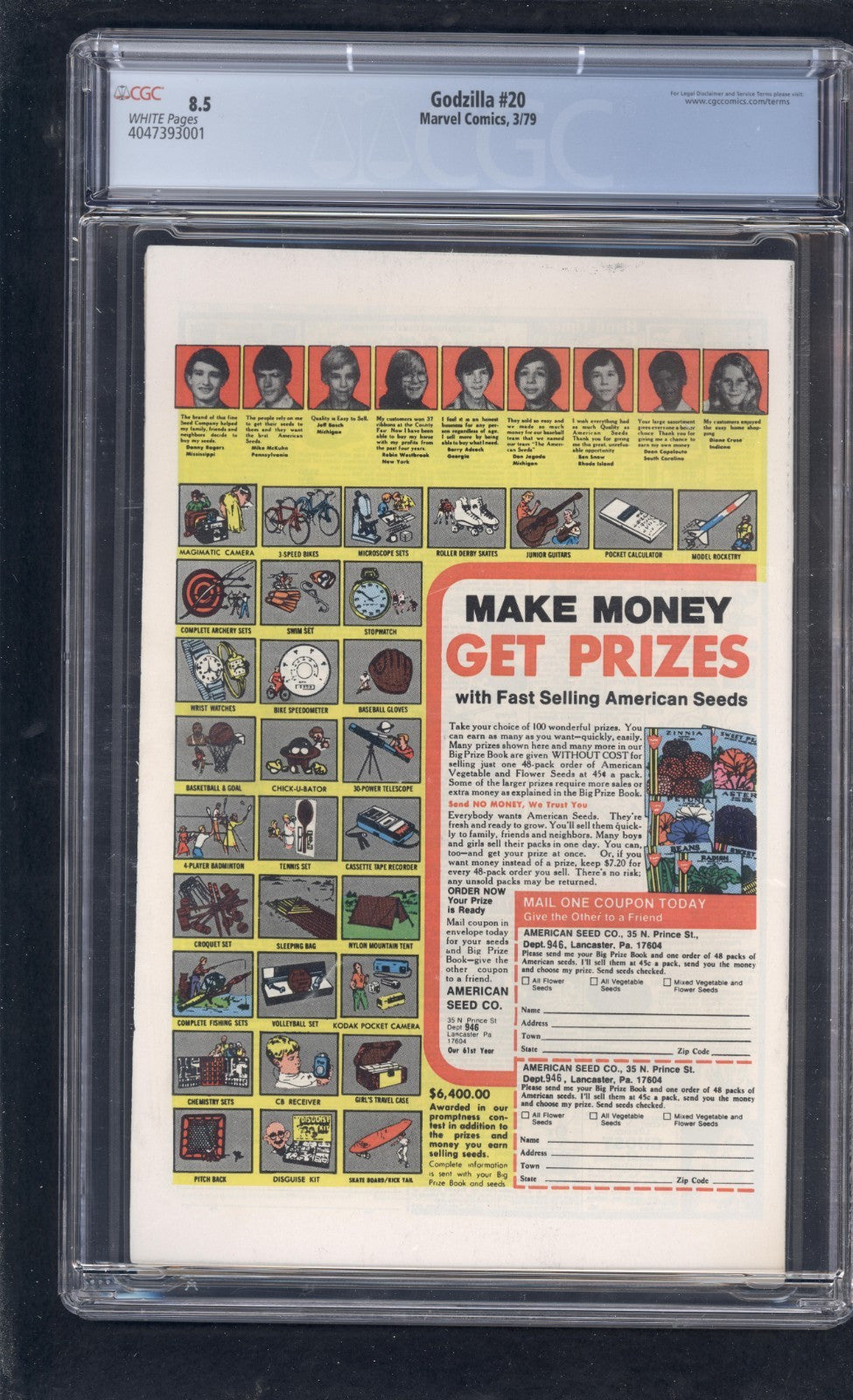 Godzilla #20 CGC 8.5 (1979) Fantastic Four, Dugan App ~ Graded Marvel Comics