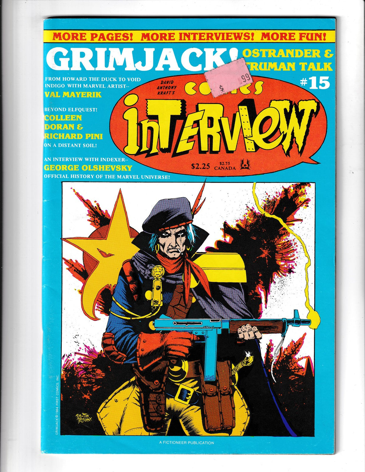 David Anthony Kraft's Comics Interview #15 (1984) Grimjack Fictioneer Comics