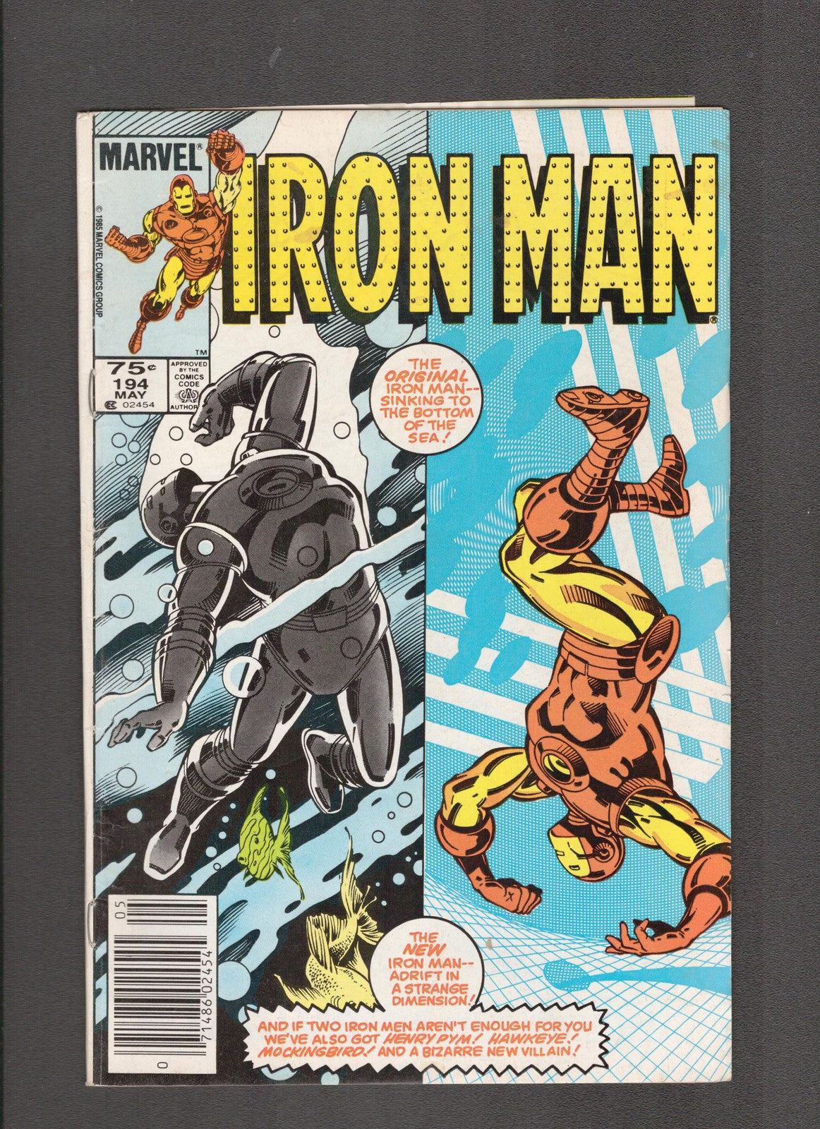 Iron Man #194 (1985) 1st Scourge of the Underworld Marvel Comics