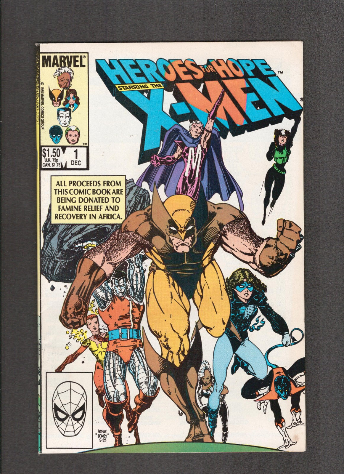 Heroes for Hope #1 (1986) Starring X-Men Marvel Comics