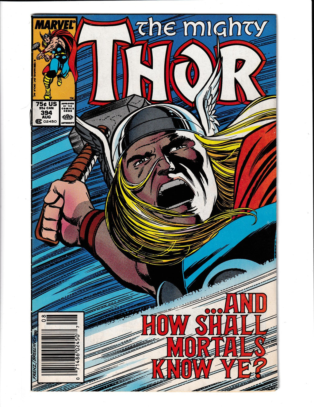 Thor #394 (1988) Marvel Comics SKU:3293