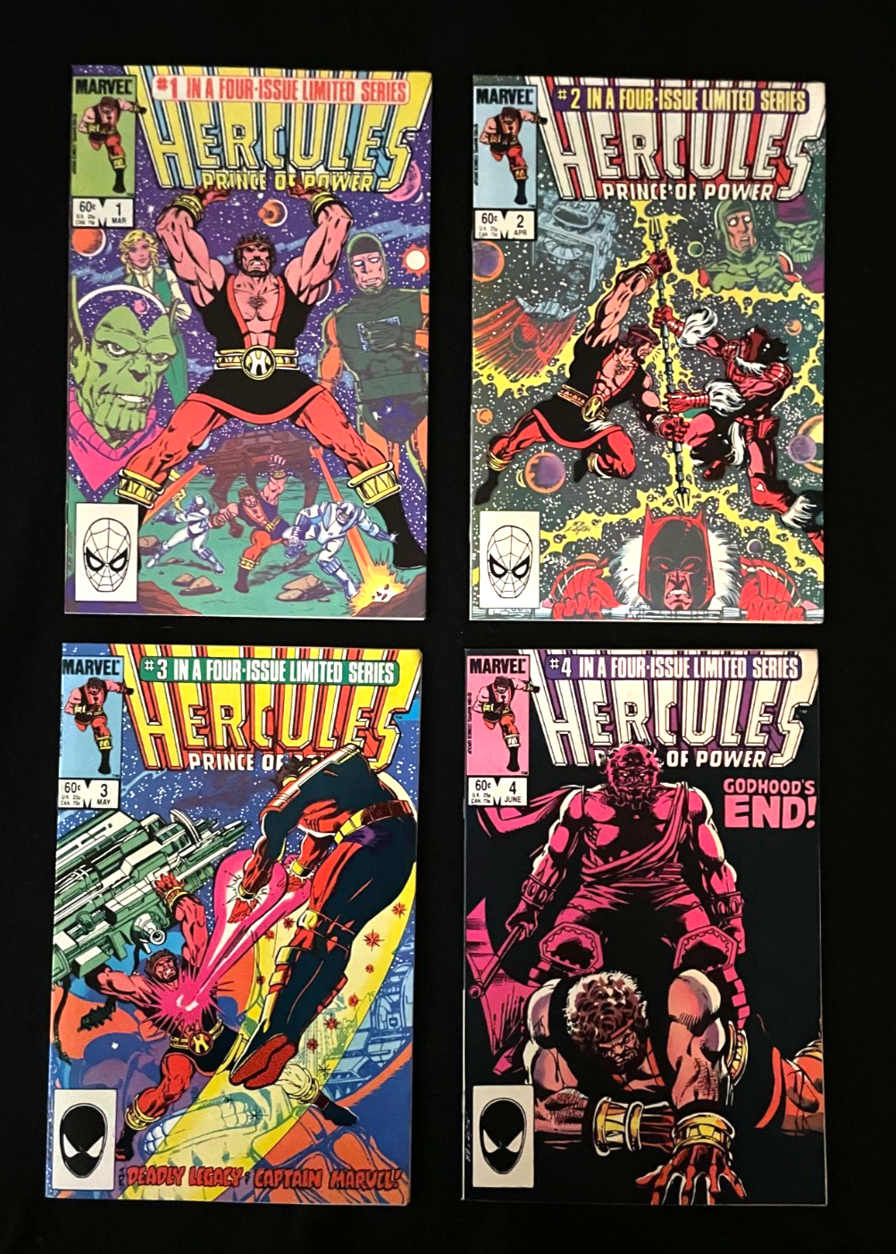 Hercules: Prince of Power - Complete Set of 4 #1-4 (1984) Marvel