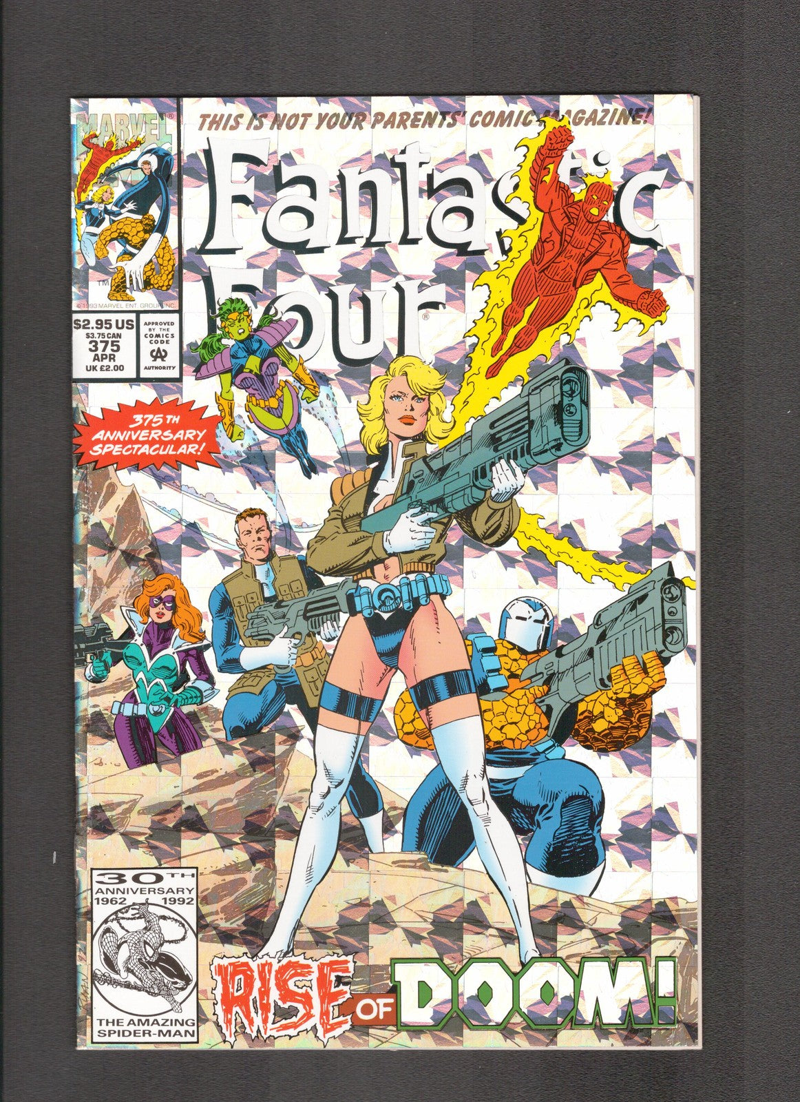 Fantastic Four #375 (1993) Foil Anniversary Edition Marvel Comics