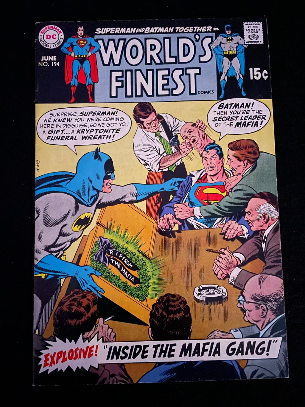 World's Finest #194 1970 - Inside the Mafia Gang