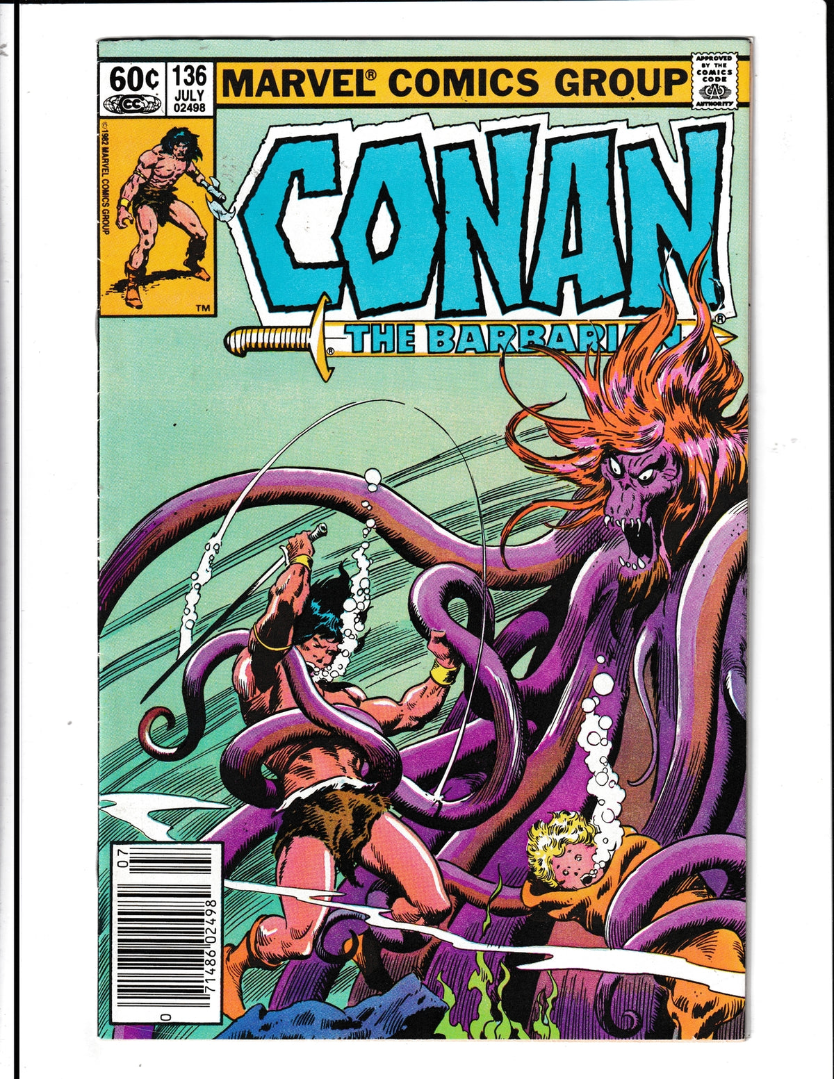 Conan the Barbarian #136 (1982) Marvel Comics SKU:955