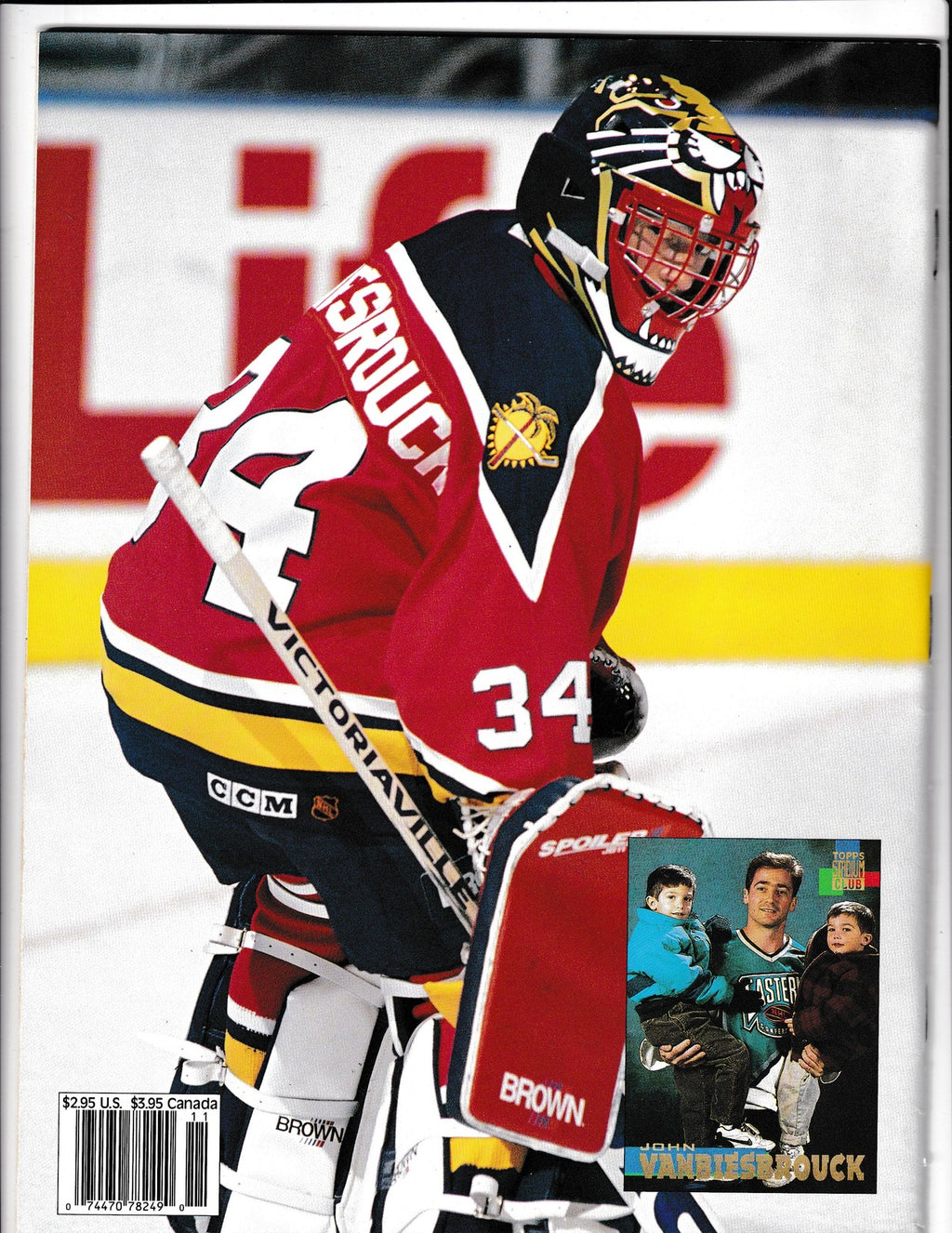 Beckett Hockey Monthly #49 (1994) Mask Cobver Nov 1994 Beckett Comics