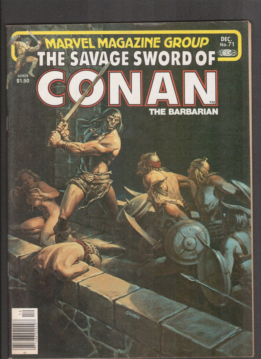 Savage Sword of Conan #71 (1981) Joe Chiodo Curtis Comics