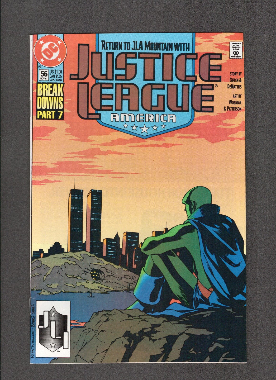 Justice League America #56 (1991) Higher Grade  DC Comics
