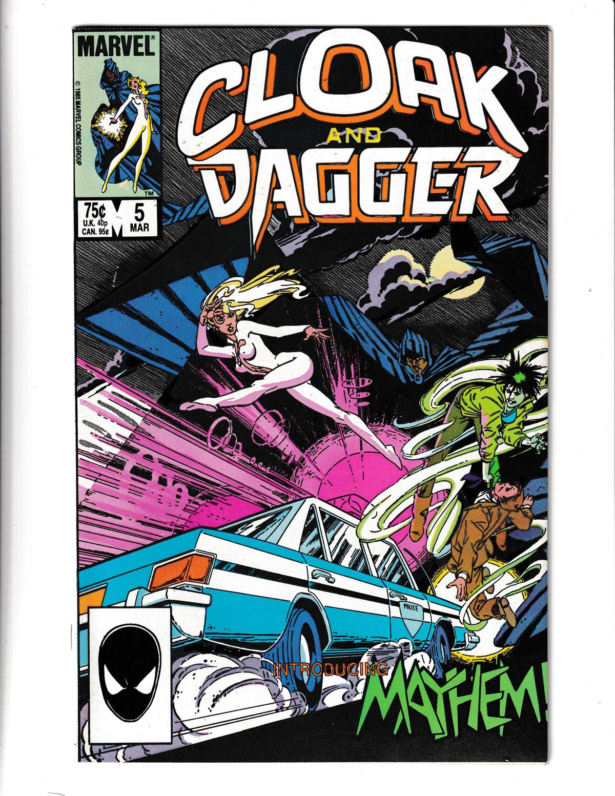 Cloak and Dagger #5 (1986) 1st app Mayhem Marvel Comics