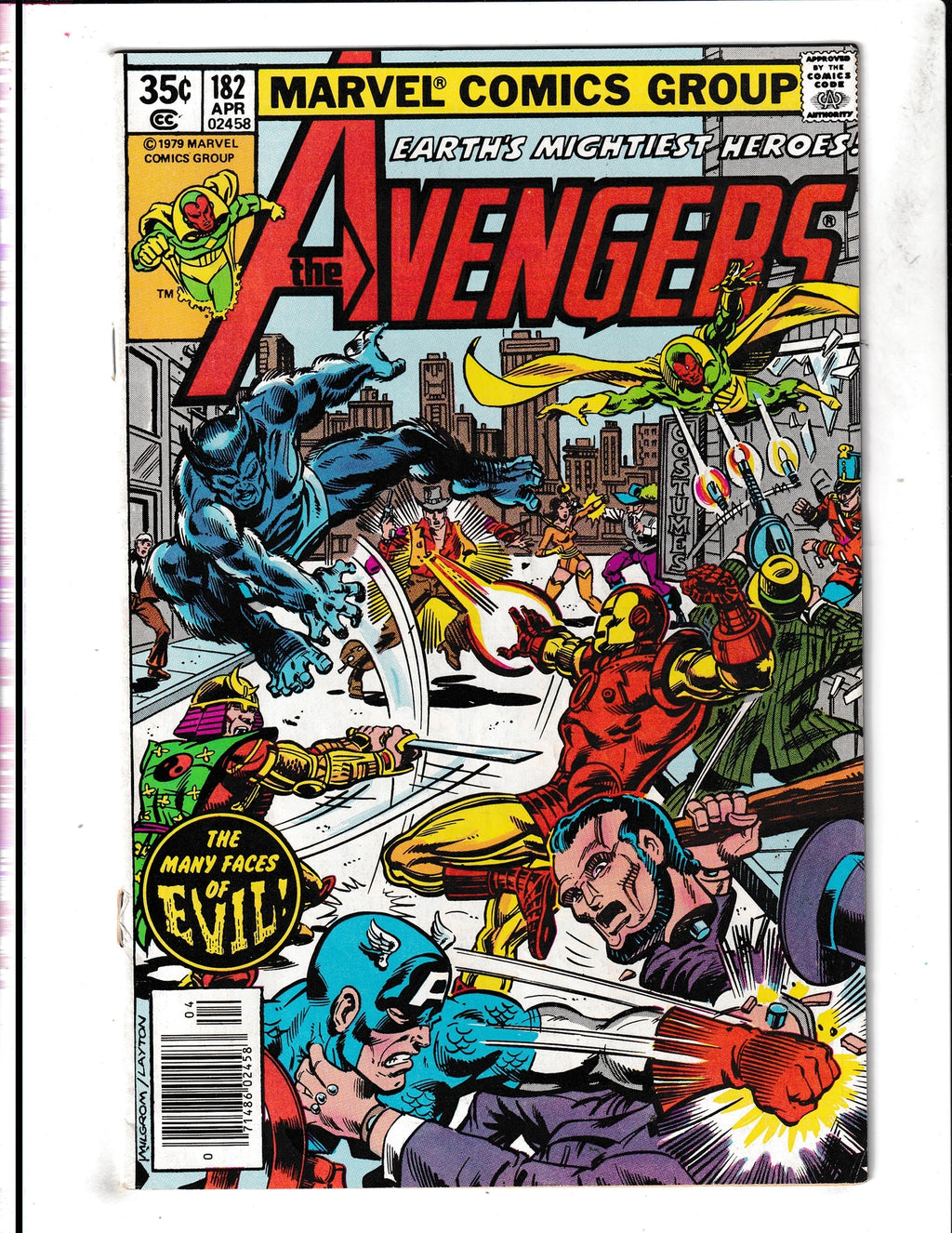 Avengers #182 (1979) John Byrne Art Marvel Comics