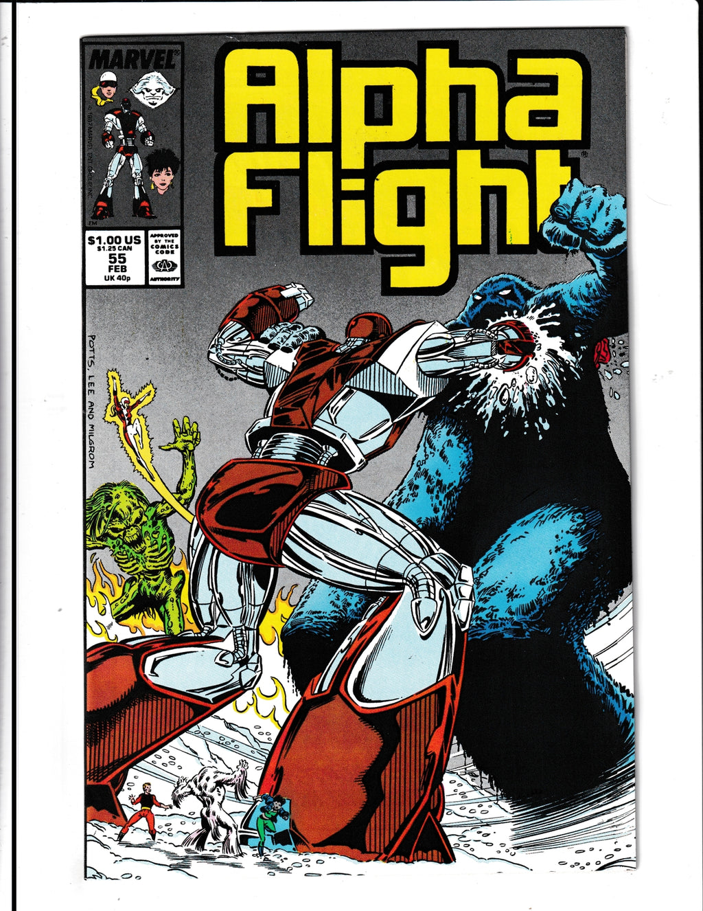 Alpha Flight #55 (1988) Marvel Comics SKU:1100