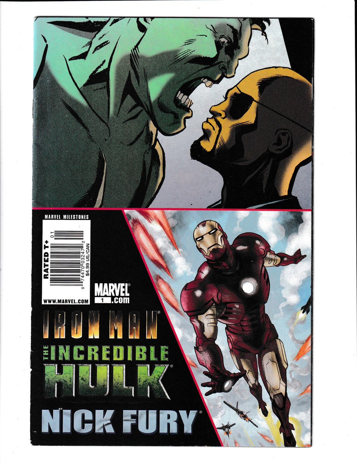 Iron Man/Hulk/Fury #1 (2009) Dave Bullock Cover Marvel Comics