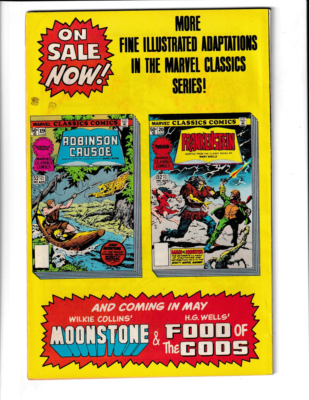 Marvel Classics Comics #19 (1977) Robinson Crusoe Marvel Comics